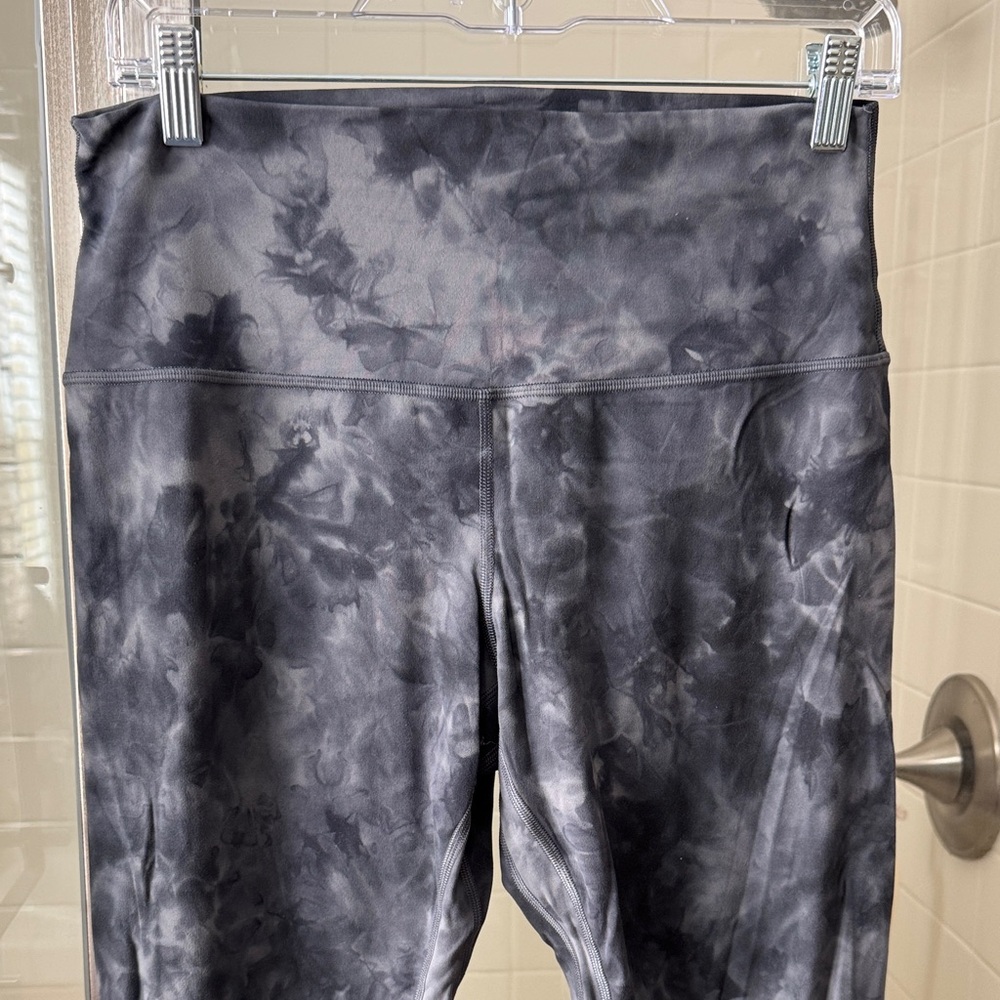 Lululemon Align Gray Tie-Dye Leggings
